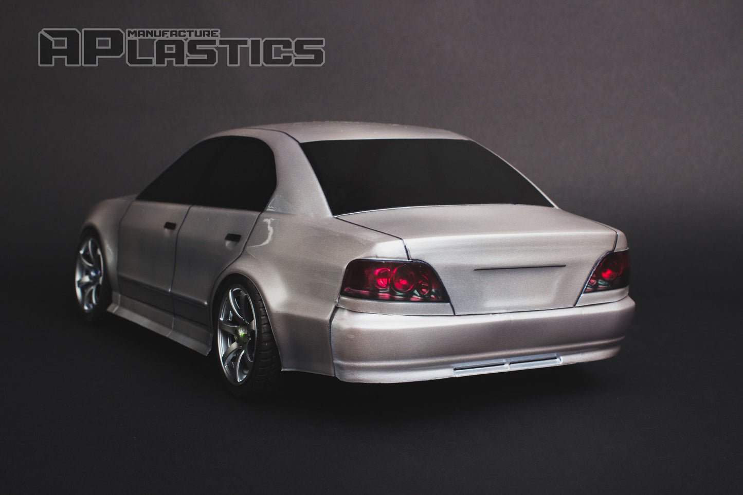 Galant VR-4 1/10 RC body shell rear view with legendary Japanese performance styling