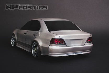 Galant VR-4 1/10 RC body shell rear view with legendary Japanese performance styling