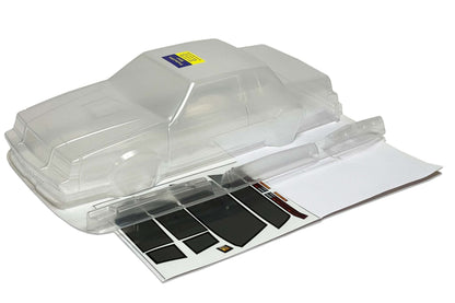 Buick Regal Grand National clear Lexan RC body shell unpainted for 255–260mm wheelbase chassis