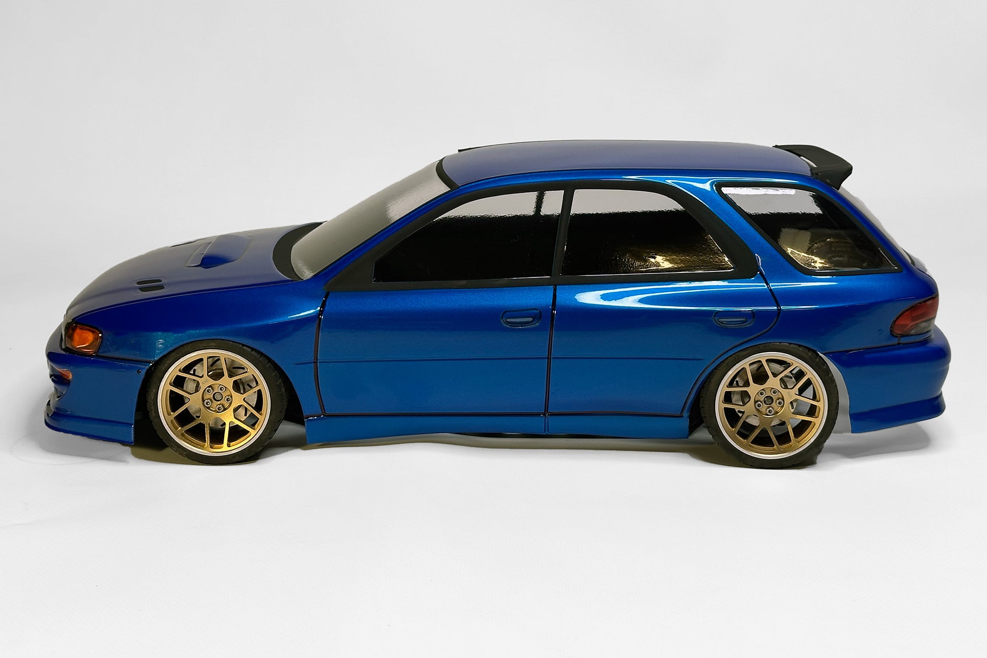 APlastics Subaru Impreza side view blue painted