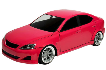 IS 350 F Sport 1/10 RC body shell front view for 255–260mm wheelbase drift chassis