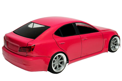 IS 350 F Sport 1/10 RC body shell rear view with aggressive F Sport styling