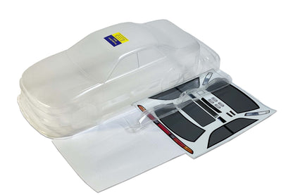 Mark II JZX90 TRD clear Lexan RC body shell unpainted for 255–260mm wheelbase chassis