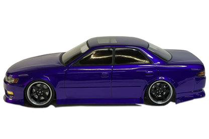 Mark II JZX90 TRD Lexan RC body shell side profile showing legendary Japanese drift sedan proportions