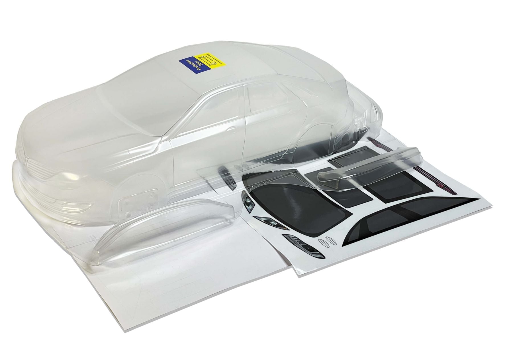 Lincoln MKZ 2016 clear Lexan RC body shell unpainted for 255–260mm wheelbase chassis