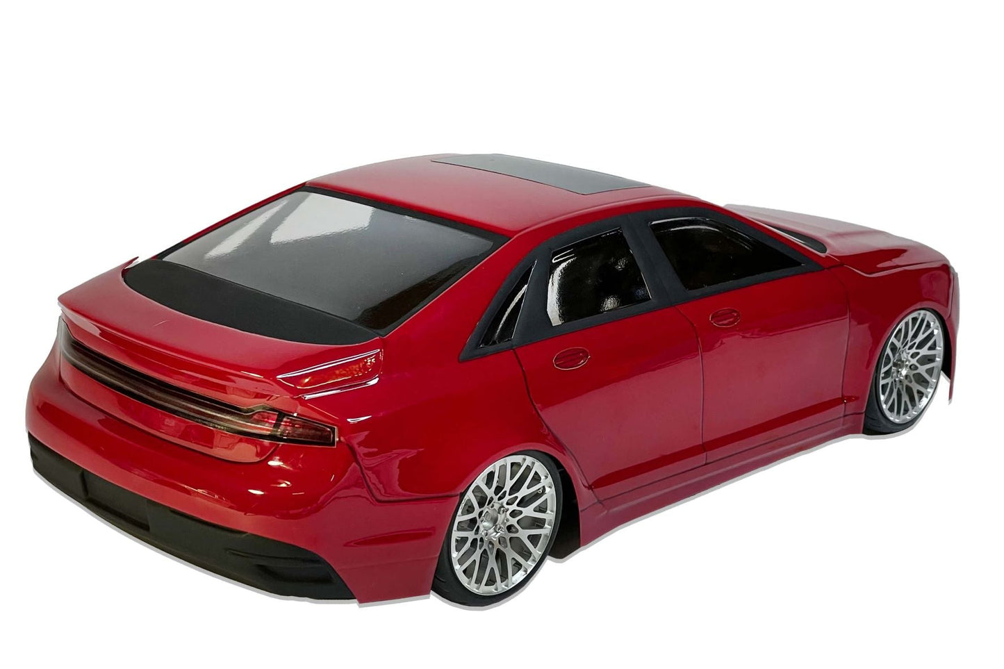 Lincoln MKZ 2016 1/10 RC body shell rear view with contemporary American luxury sedan styling
