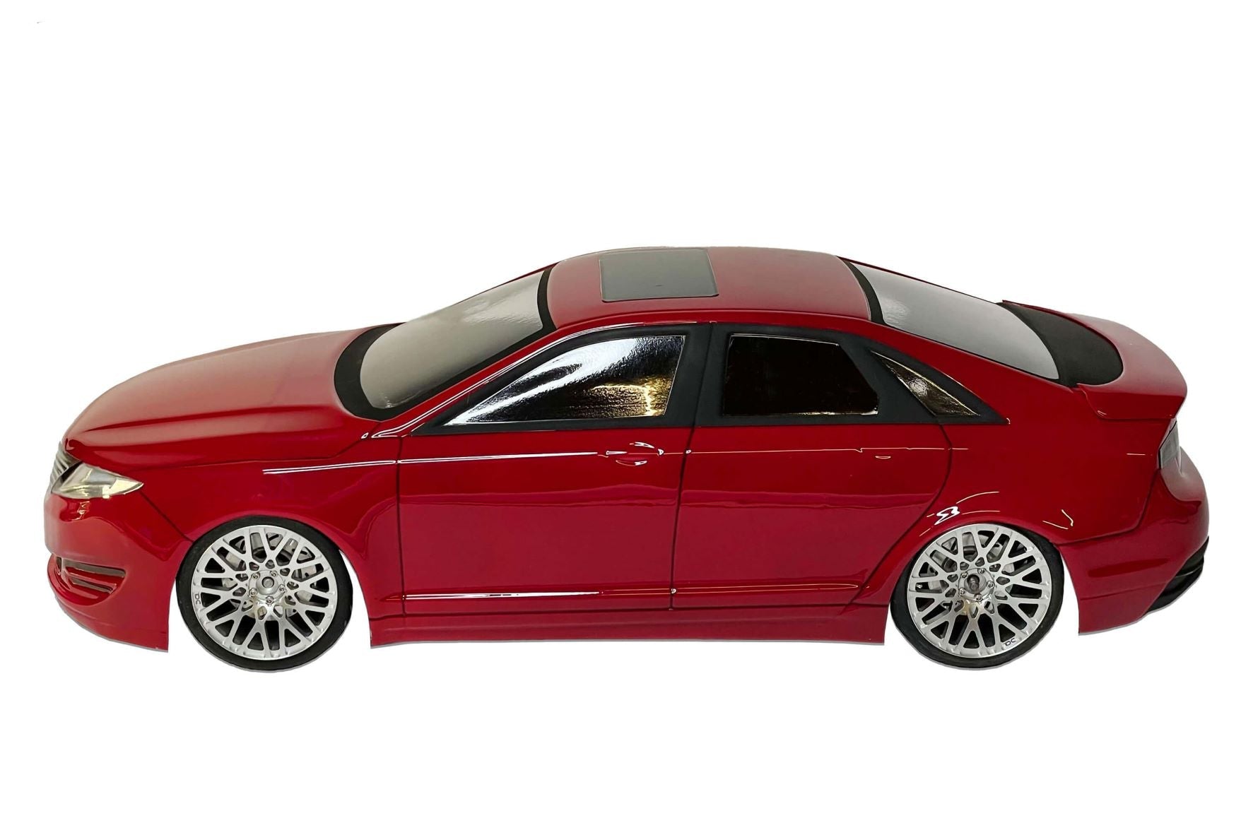 Lincoln MKZ 2016 Lexan RC body shell side profile showing premium executive sedan proportions