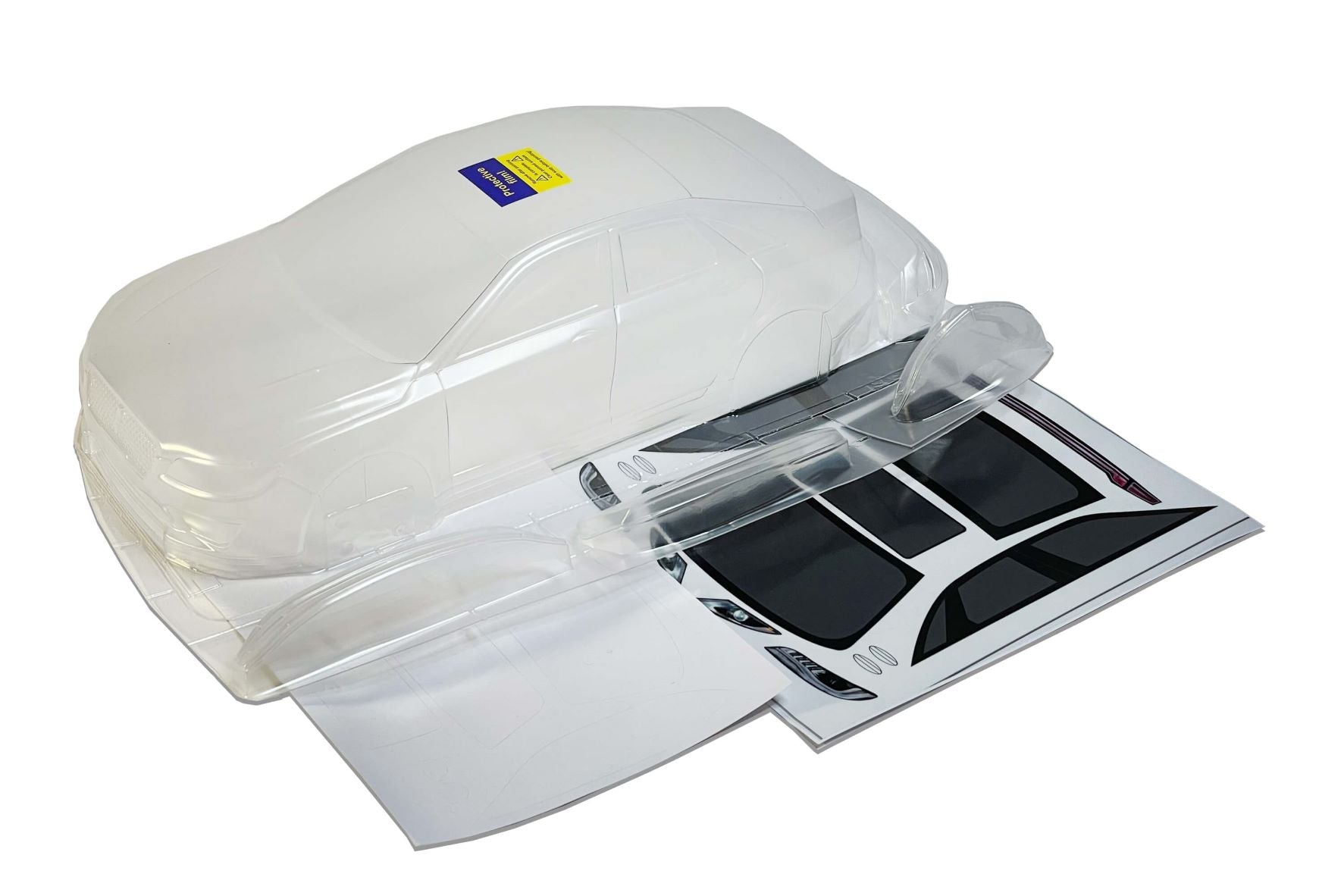 Lincoln MKZ 2018 clear Lexan RC body shell unpainted for 255–260mm wheelbase chassis
