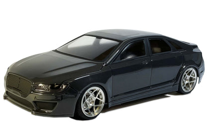 Lincoln MKZ 2018 1/10 RC body shell front view for 255–260mm wheelbase drift chassis
