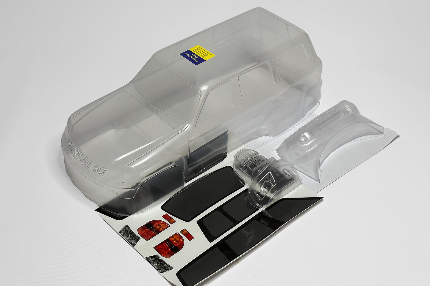 Patrol Y61 clear Lexan 1/10 RC body shell for 313mm wheelbase crawler chassis
