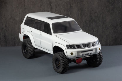 Patrol Y61 1/10 RC scale body shell front view for 313mm wheelbase crawler chassis
