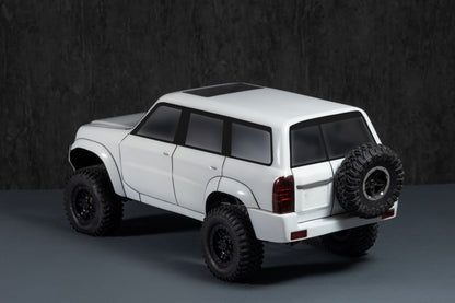 Patrol Y61 1/10 RC scale body shell rear view with realistic off-road styling