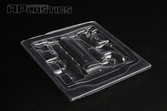 Nissan RB26DETT engine bay detail piece in clear Lexan for 1/10 RC drift bodies