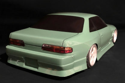 Nissan S13 Onevia RC body shell rear three-quarter view with legendary S13 conversion styling