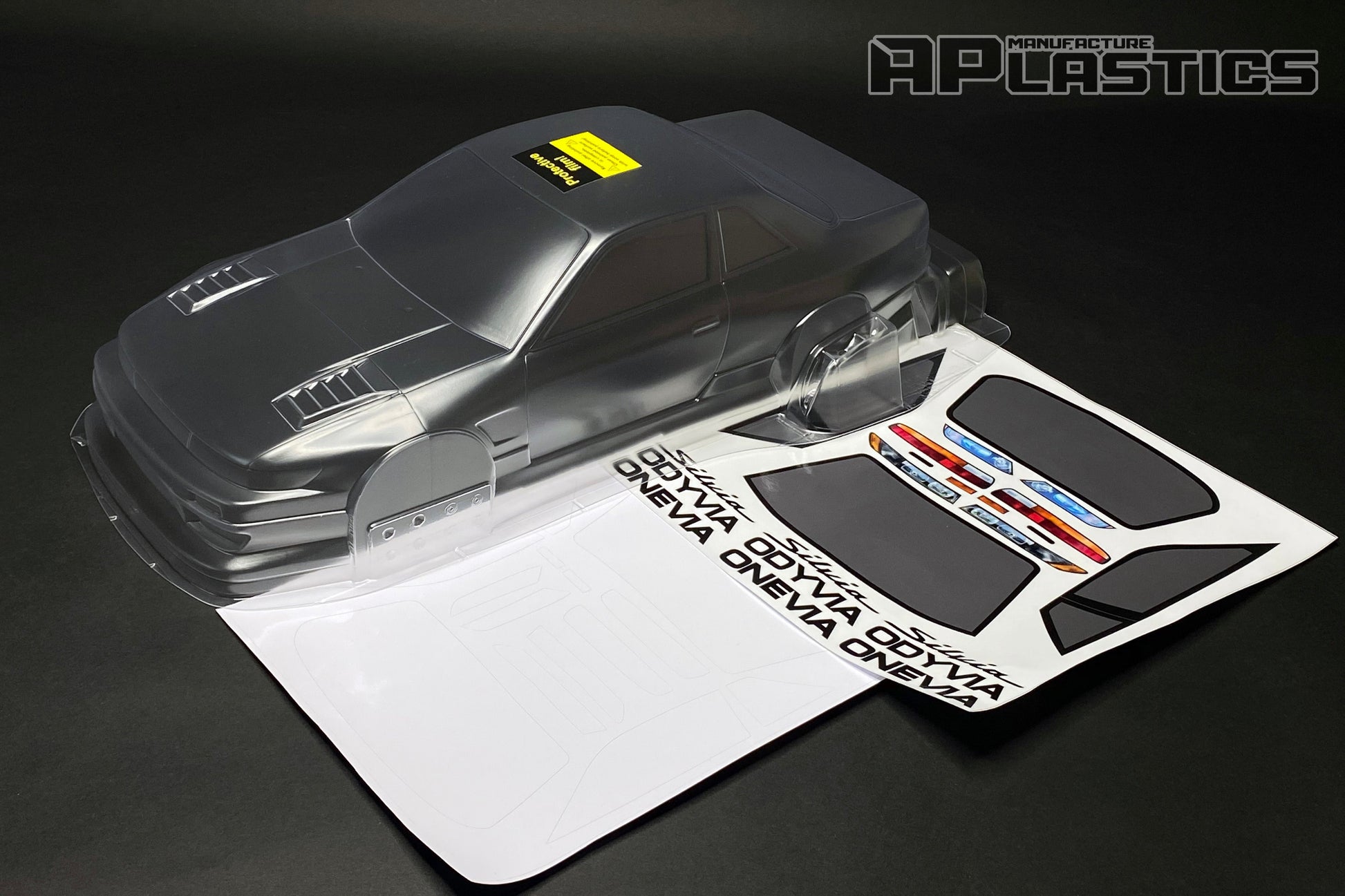 Nissan Silvia S13 V2 Wide clear Lexan RC body shell unpainted for 255–260mm wheelbase chassis