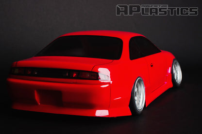 Nissan S14 Odyvia 1/10 RC body shell rear view with classic Silvia S14 styling