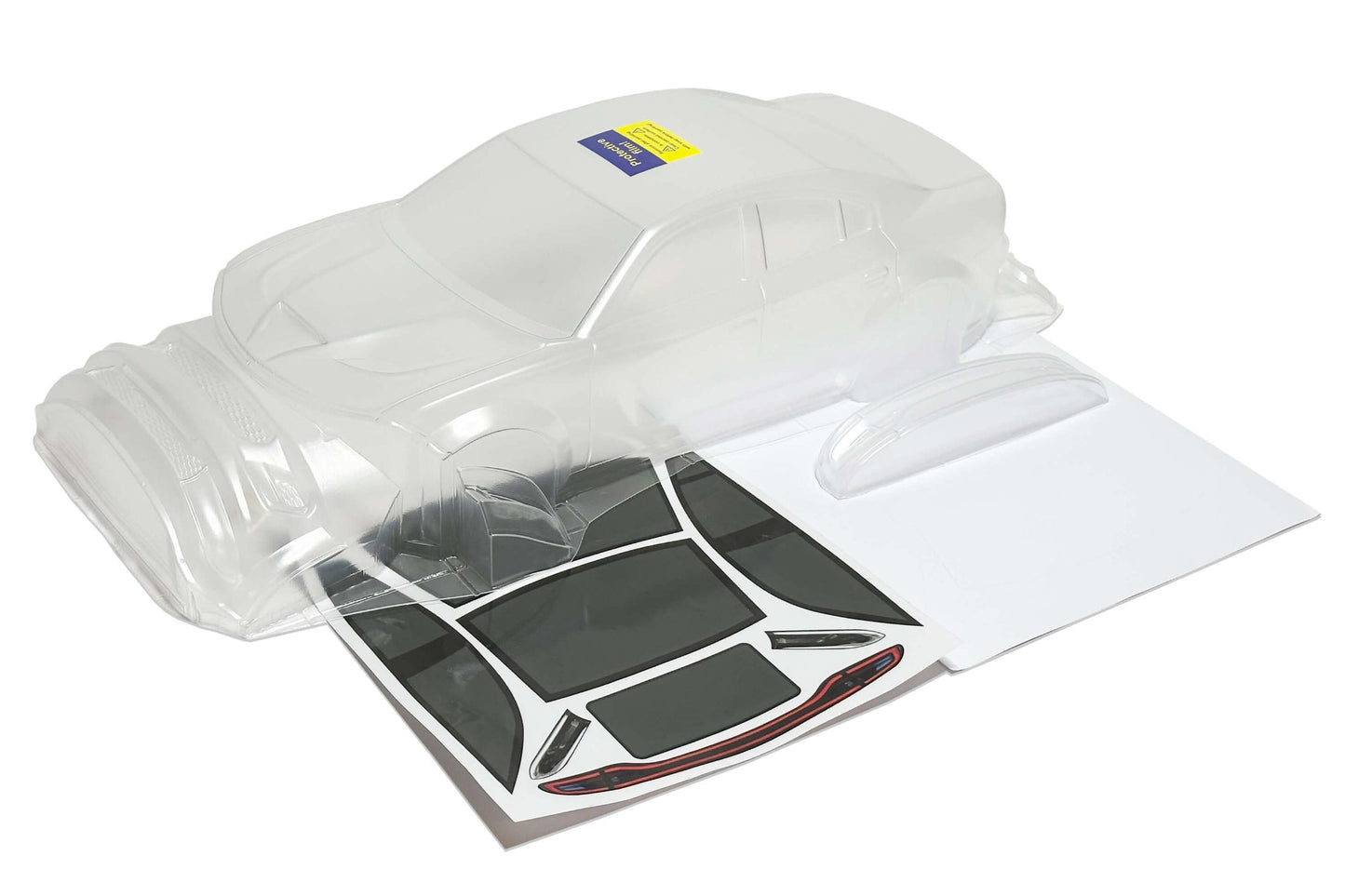 Charger SRT 2022 Wide clear Lexan RC body shell unpainted for 255–260mm wheelbase chassis
