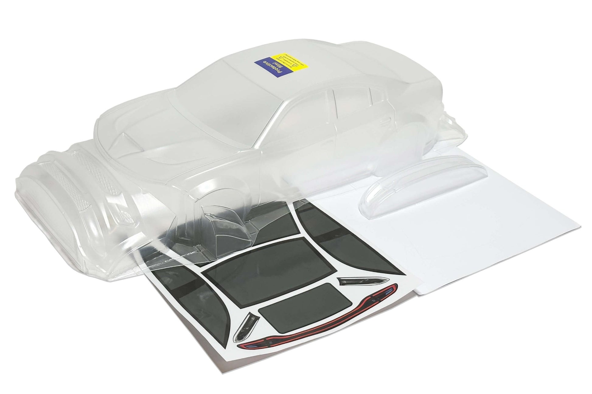 Charger SRT 2022 Wide clear Lexan RC body shell unpainted for 255–260mm wheelbase chassis