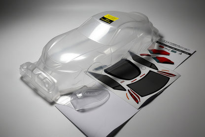Supra 90 MK5 clear Lexan RC body shell unpainted for 255–260mm wheelbase chassis