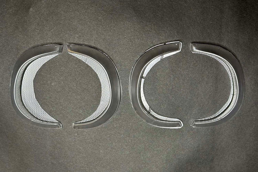 1/10 RC drift fender flares, APlastics Universal Fender Kit 3, +12mm per side, clear Lexan