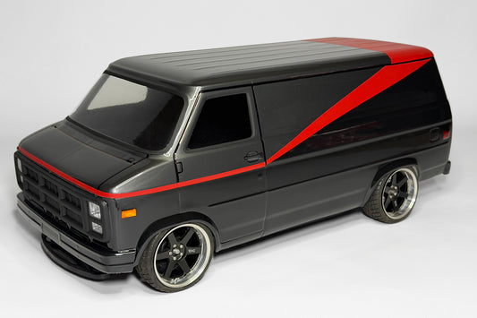 APlastics RC body GMC Vandura van front view