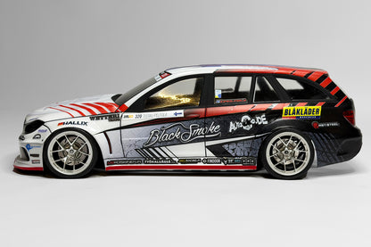 APlastics x Black Smoke Mercedes 203.5 1/10 RC body shell side profile